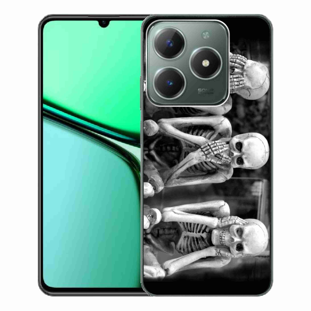 Gélový kryt mmCase na Realme C61 - kostlivci