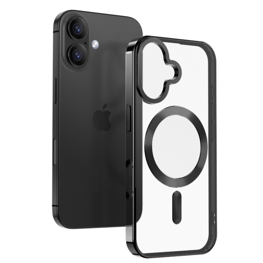 Obal SWISSTEN Clear Jelly MagStick Metallic na Apple iPhone 17 Air - čierny