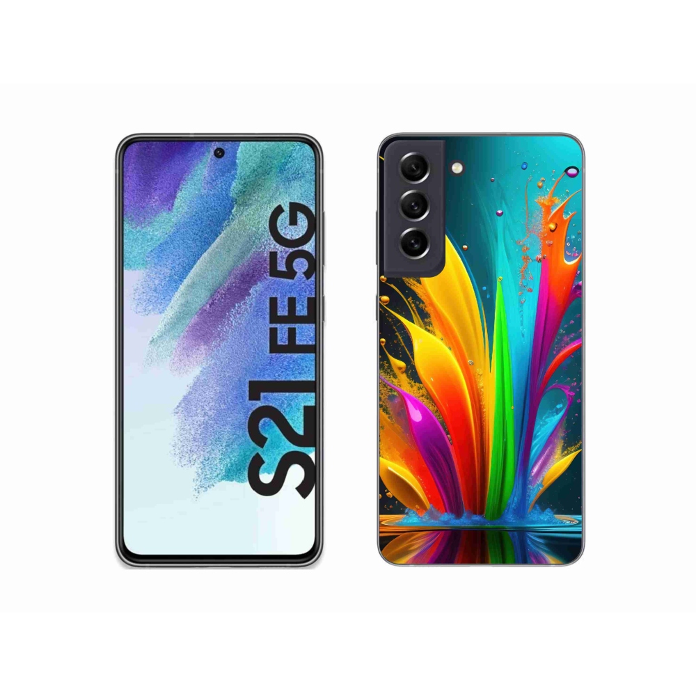 Gélový kryt mmCase na Samsung Galaxy S21 FE 5G - abstraktný motív 1