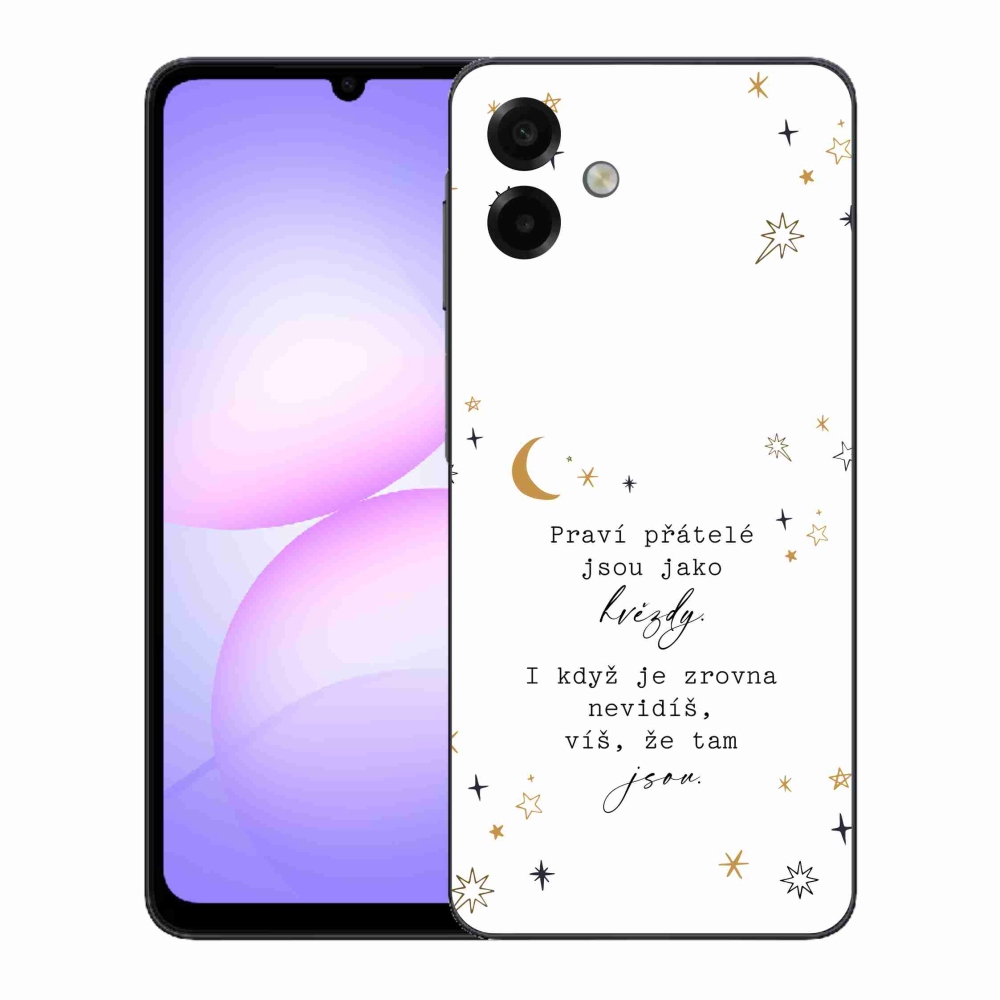 Gélový kryt mmCase na Samsung Galaxy A07 4G - citát 6 biele pozadie