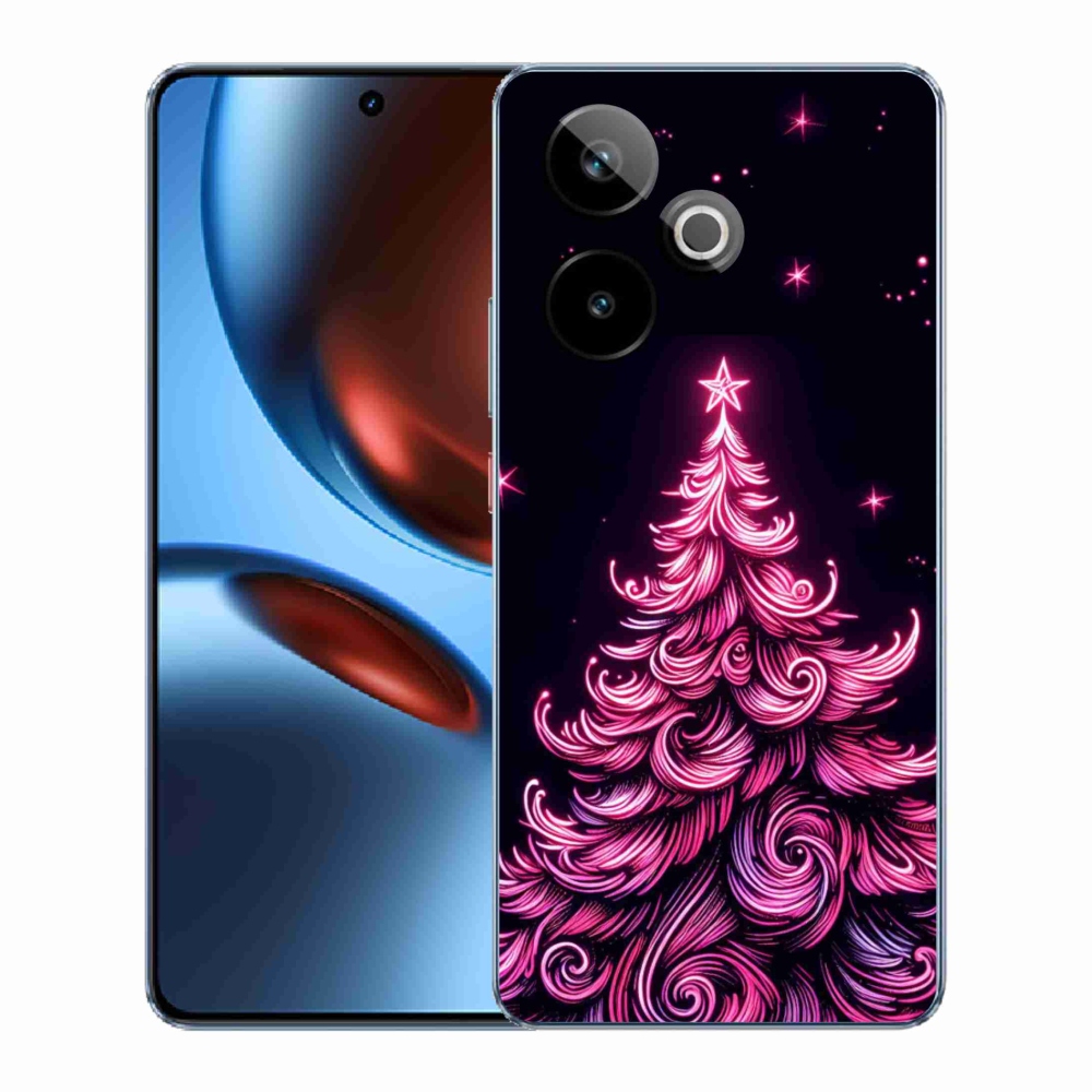 Gélový kryt mmCase na Realme GT 7 5G/GT 7T 5G - neónový vianočný stromček 2