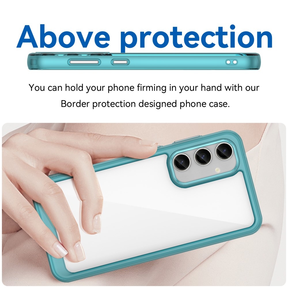 Gélový obal s pevným chrbtom na Samsung Galaxy S23 FE - svetlomodrý