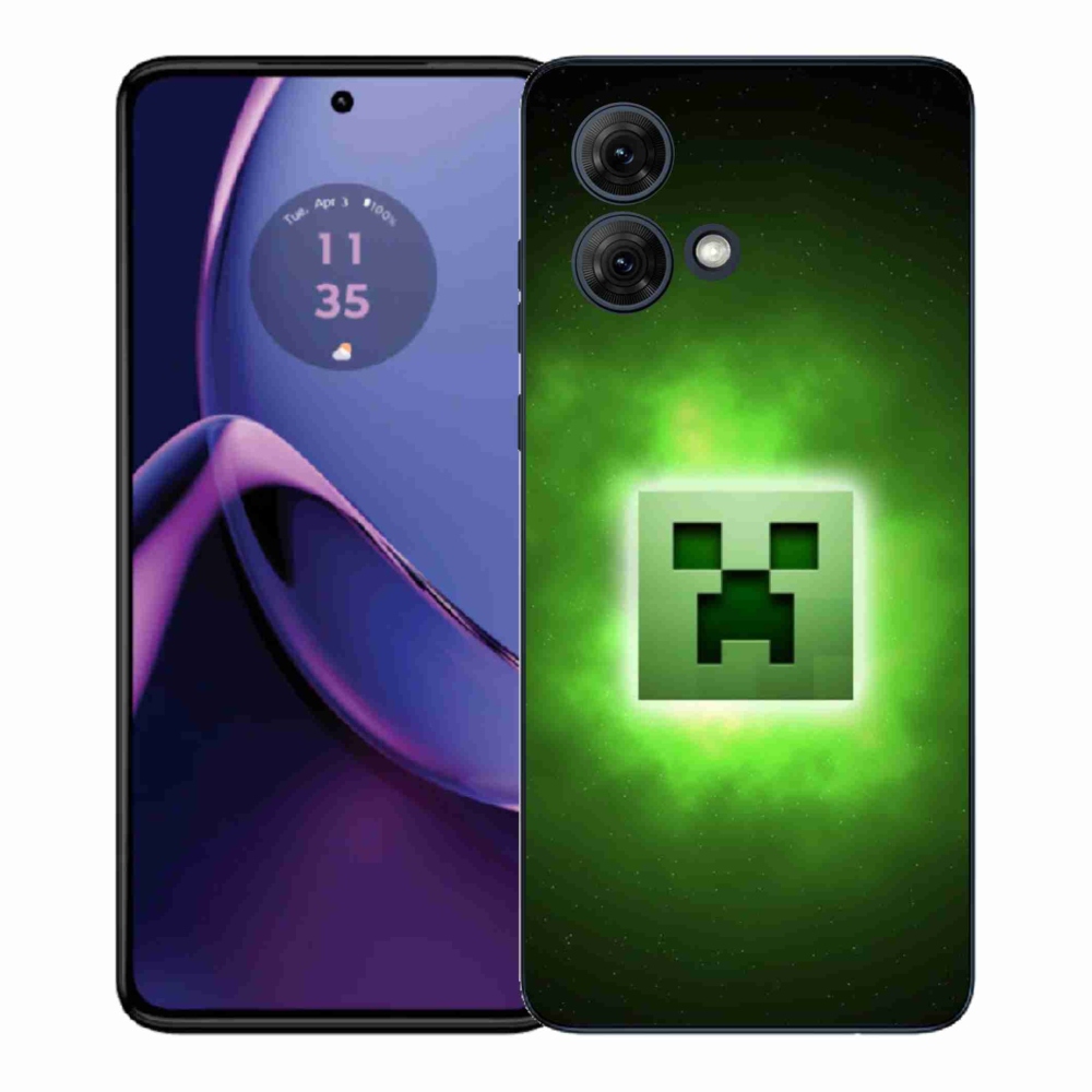 Gélový kryt mmCase na Motorola Moto G84 5G - minecraft