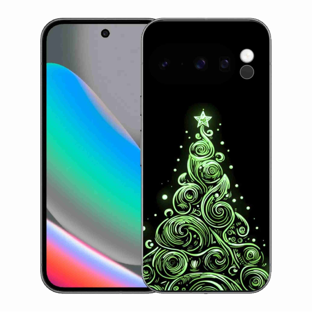 Gélový kryt mmCase na Google Pixel 10 Pro - neónový vianočný stromček 3