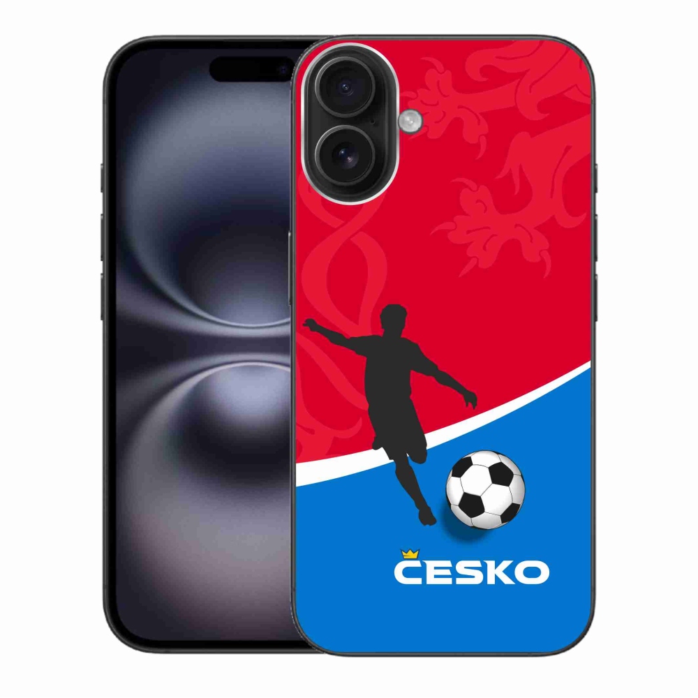 Gélový kryt mmCase na iPhone 16 Plus - futbal Česko