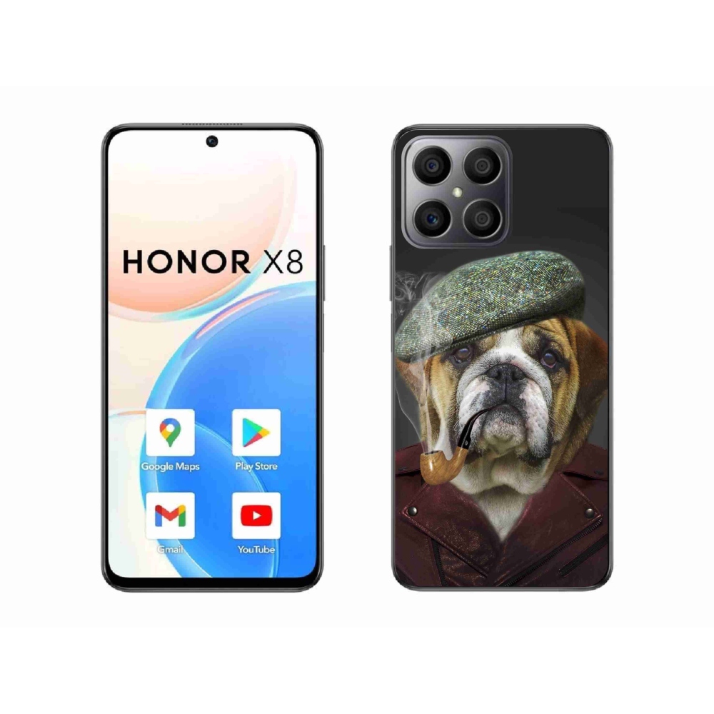 Gélový kryt mmCase na Honor X8 - pes s fajkou