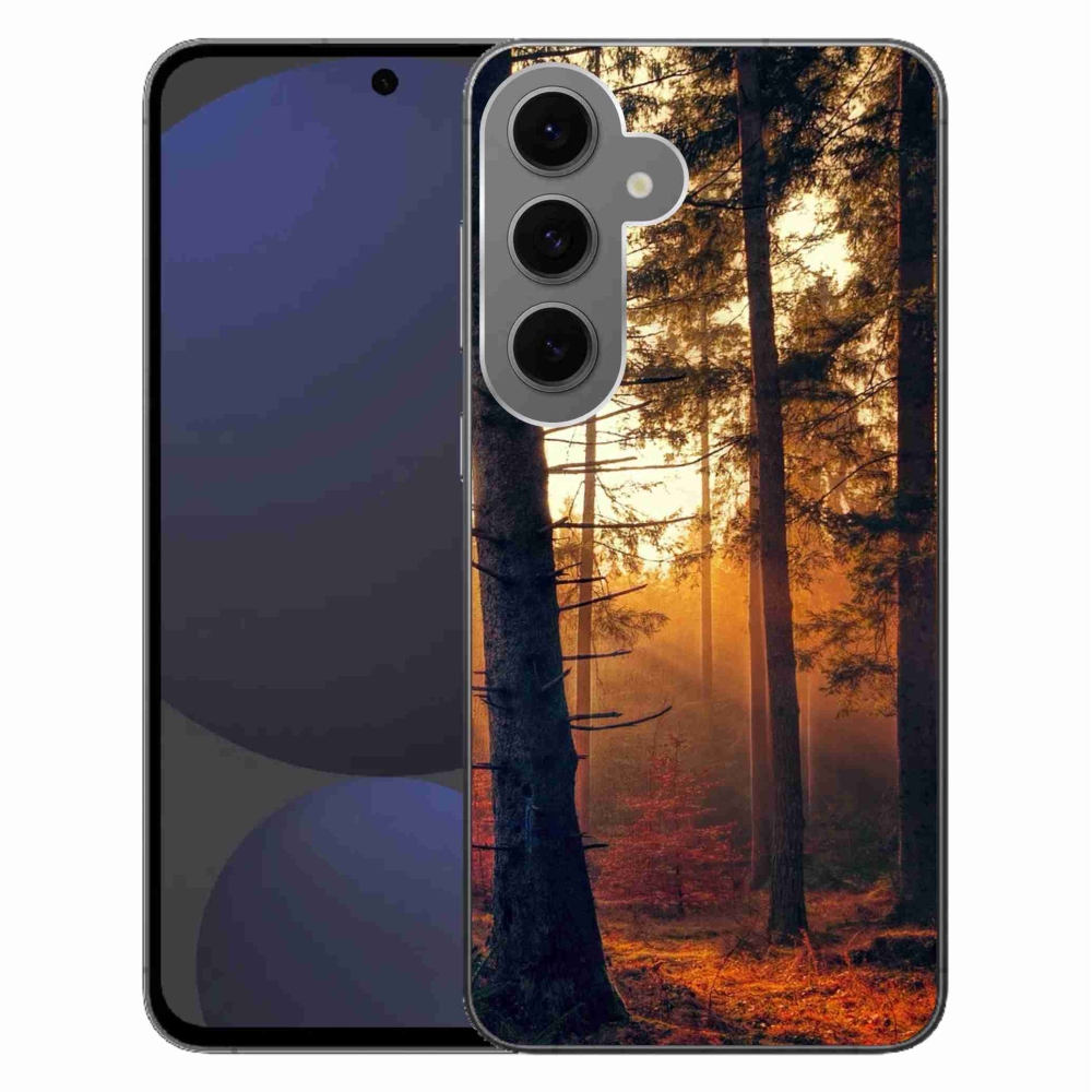 Gélový obal mmCase na Samsung Galaxy S24 FE - les