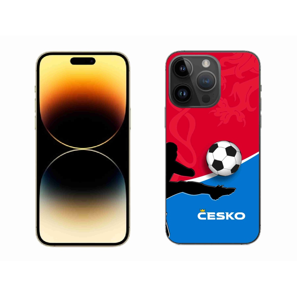 Gélový kryt mmCase na iPhone 14 Pro Max 6.7 - futbal Česko 2