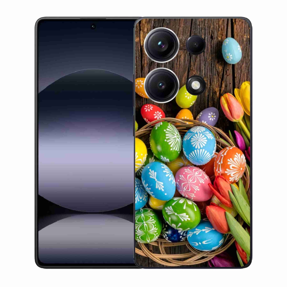 Gélový kryt mmCase na Xiaomi Redmi Note 14S - veľkonočné vajíčka