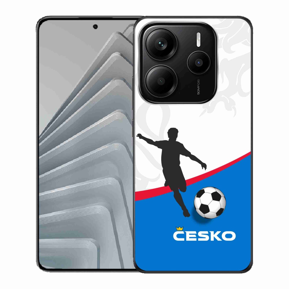 Gélový kryt mmCase na Xiaomi Redmi Note 14 5G - fotbal Česko 1