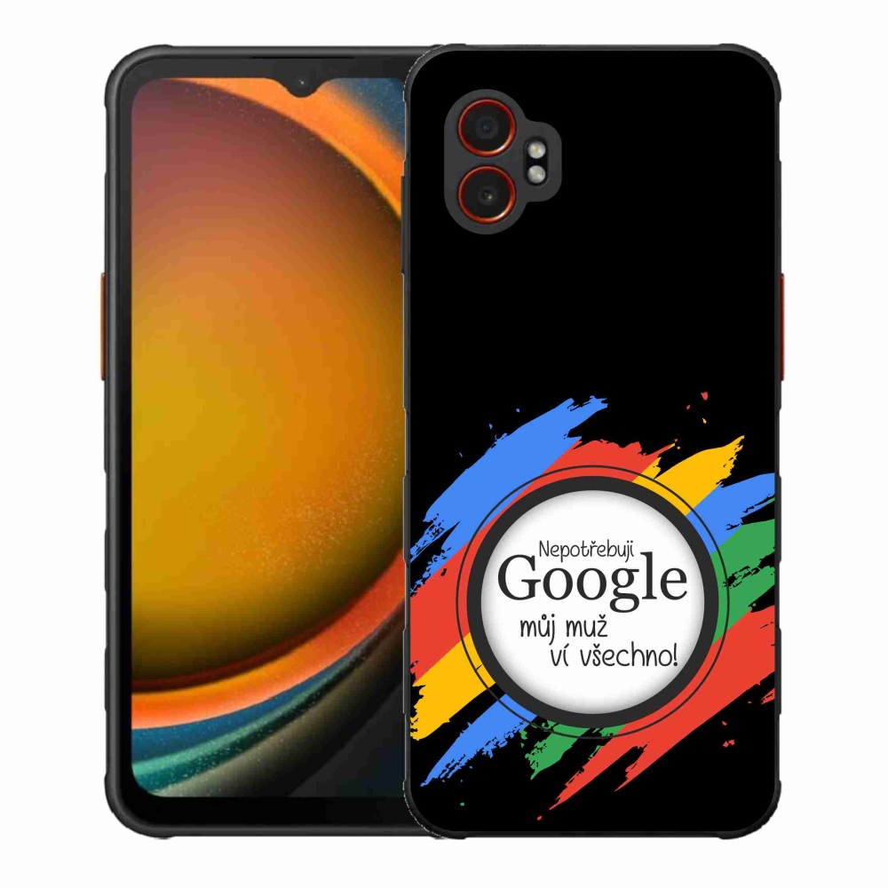 Gélový kryt mmCase na Samsung Galaxy Xcover 7 Pro - muž vie všetko čierne pozadie