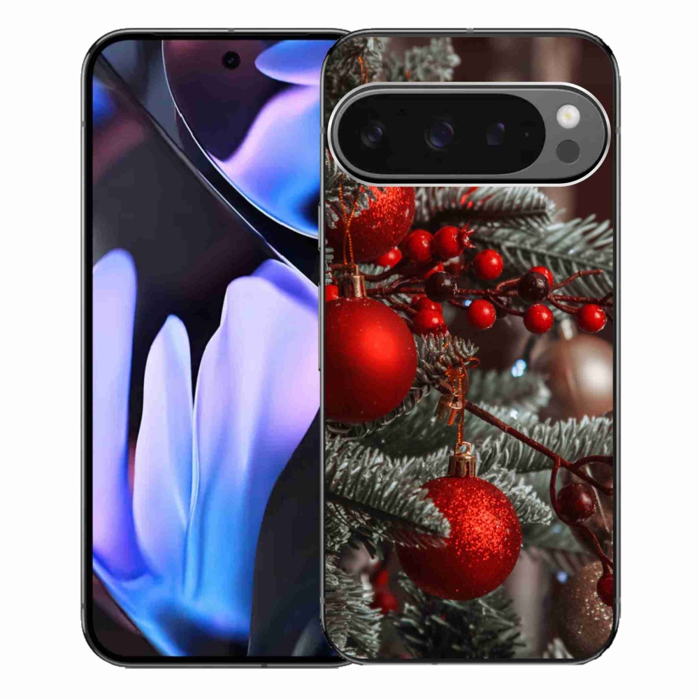 Gélový kryt mmCase na Google Pixel 9 Pro XL - vianočné ozdoby 2