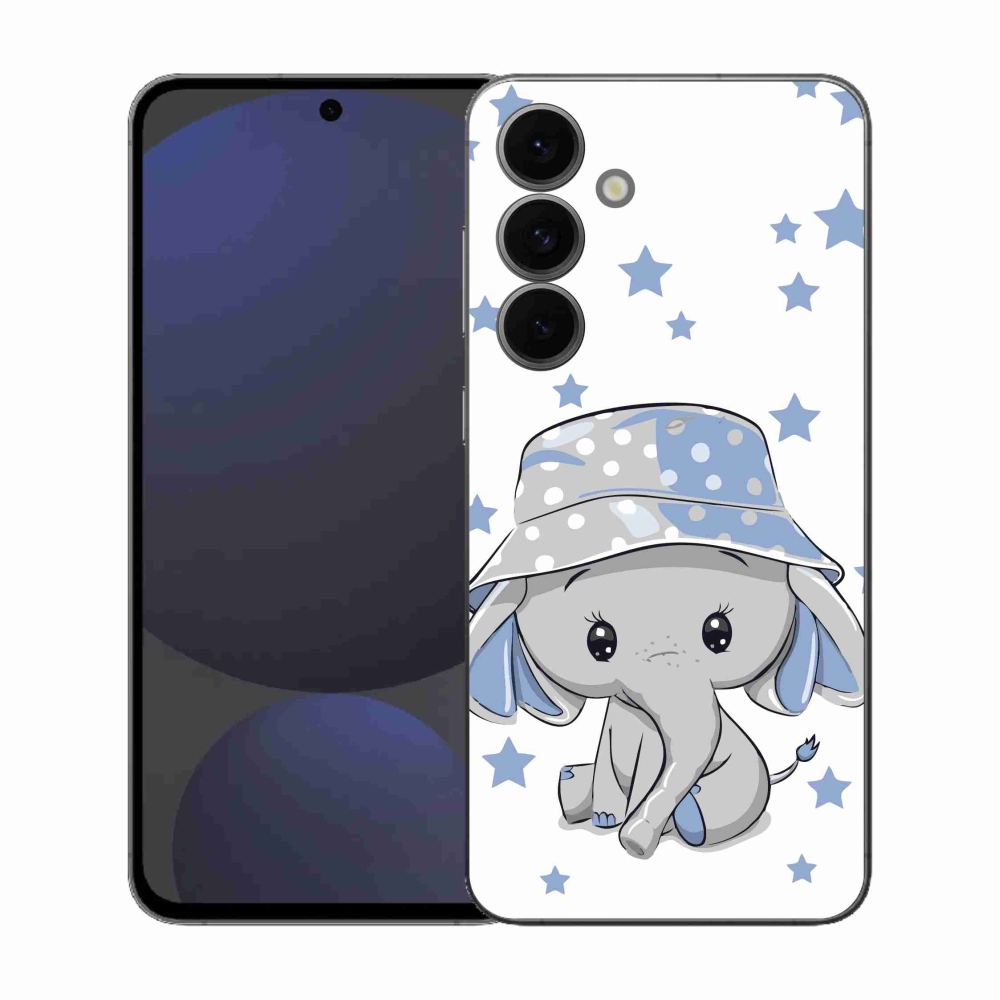 Gélový kryt mmCase na Samsung Galaxy S25 FE - modrý slon