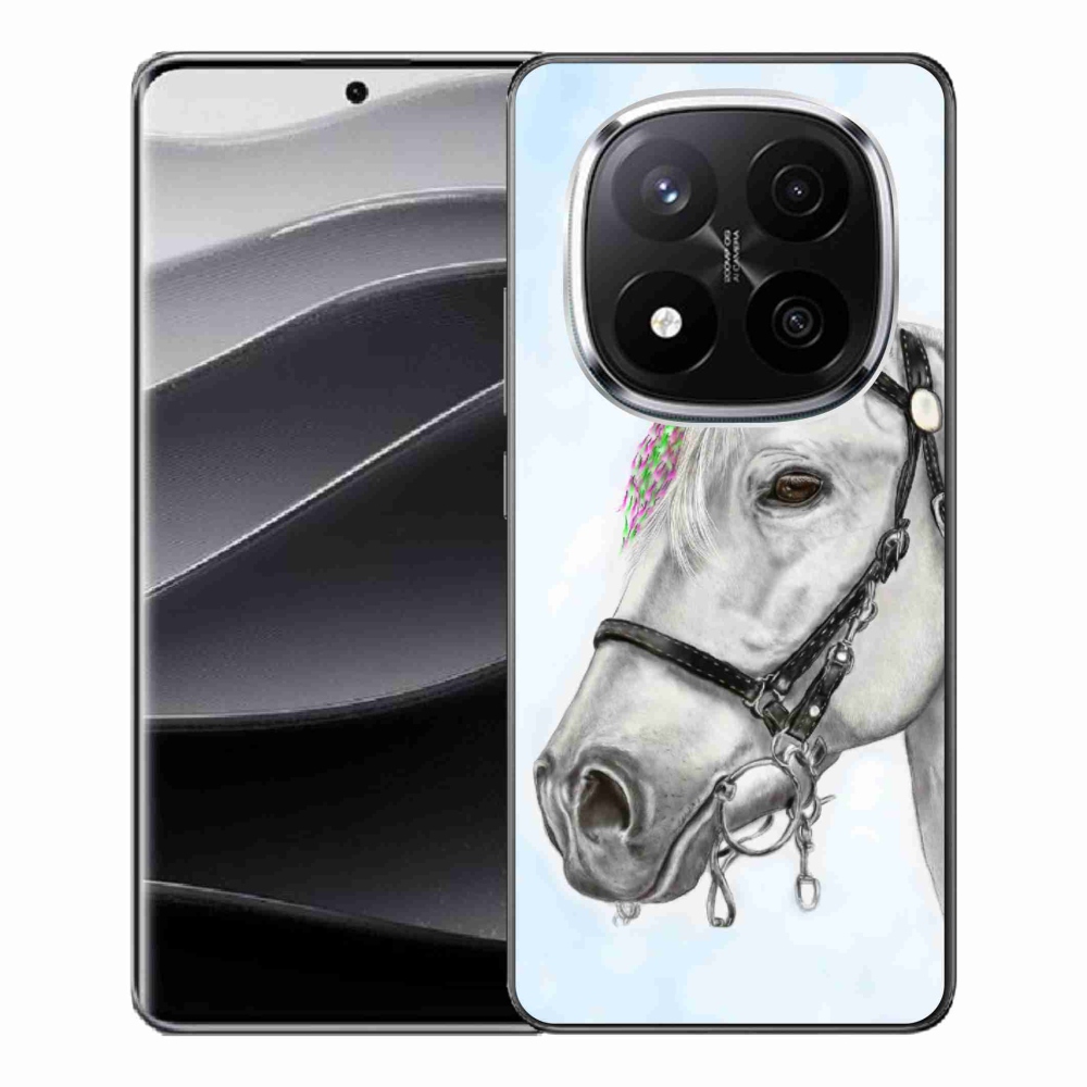 Gélový kryt mmCase na Xiaomi Redmi Note 14 Pro+ 5G - biely kôň 1