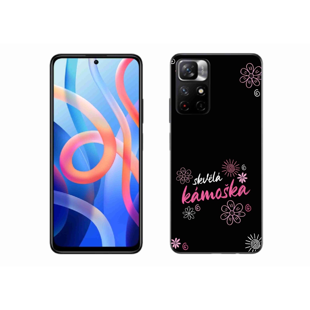 Gélový kryt mmCase na Xiaomi Redmi Note 11S 5G - skvelá kamoška čierne pozadie