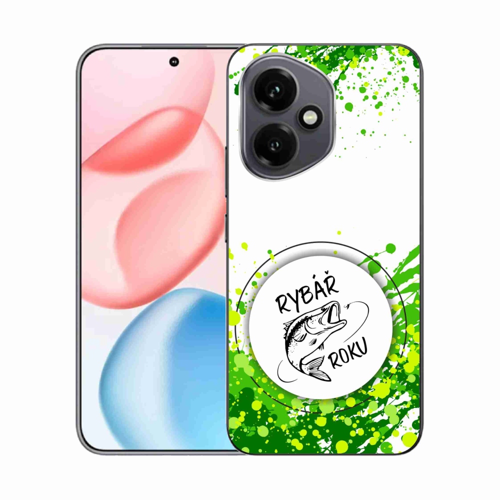 Gélový kryt mmCase na Honor 400 - rybár roku biele pozadie