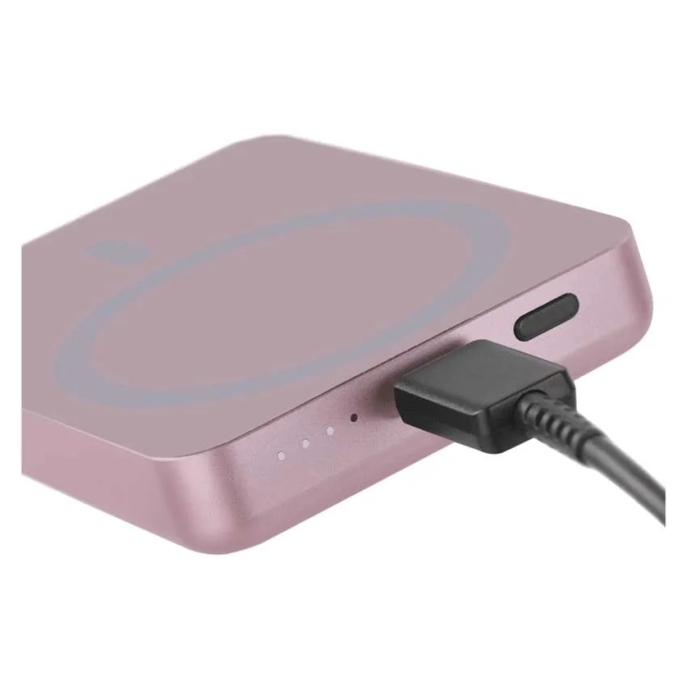 Powerbanka EMOS WI 522, 5 000 mAh, 20 W+Wireless - lososová