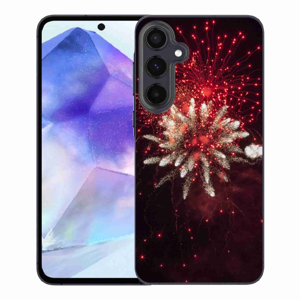 Gélový kryt mmCase na Samsung Galaxy A55 5G - ohňostroj