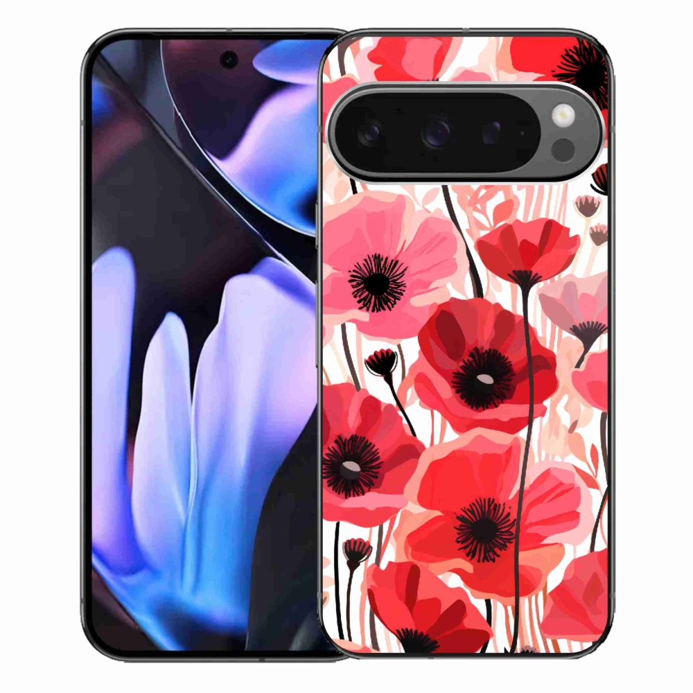 Gélový kryt mmCase na Google Pixel 9 Pro XL - vlčí mak 1