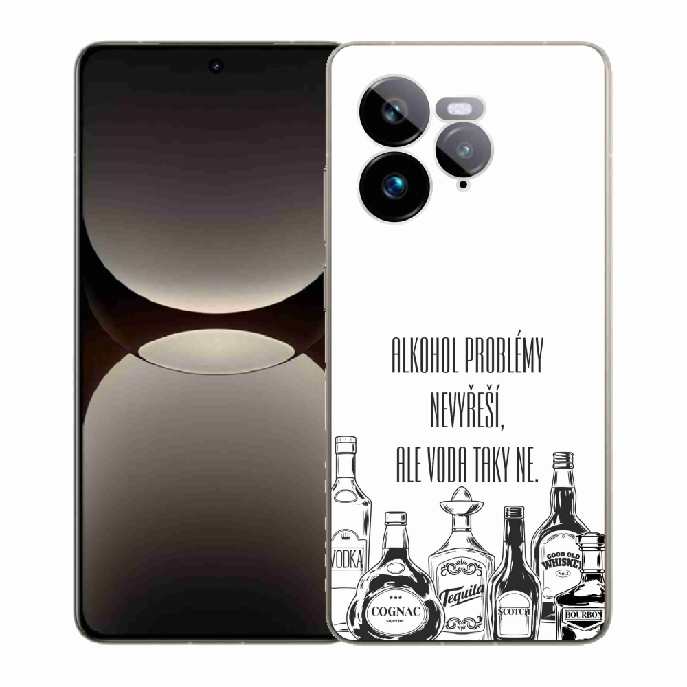 Gélový kryt mmCase na Realme GT 7 Pro 5G - vtipný text biele pozadie