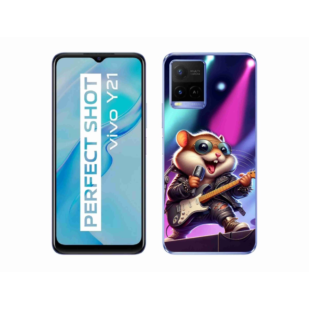 Gélový kryt mmCase na Vivo Y21/Y21s/Y33s - škrečok rocker