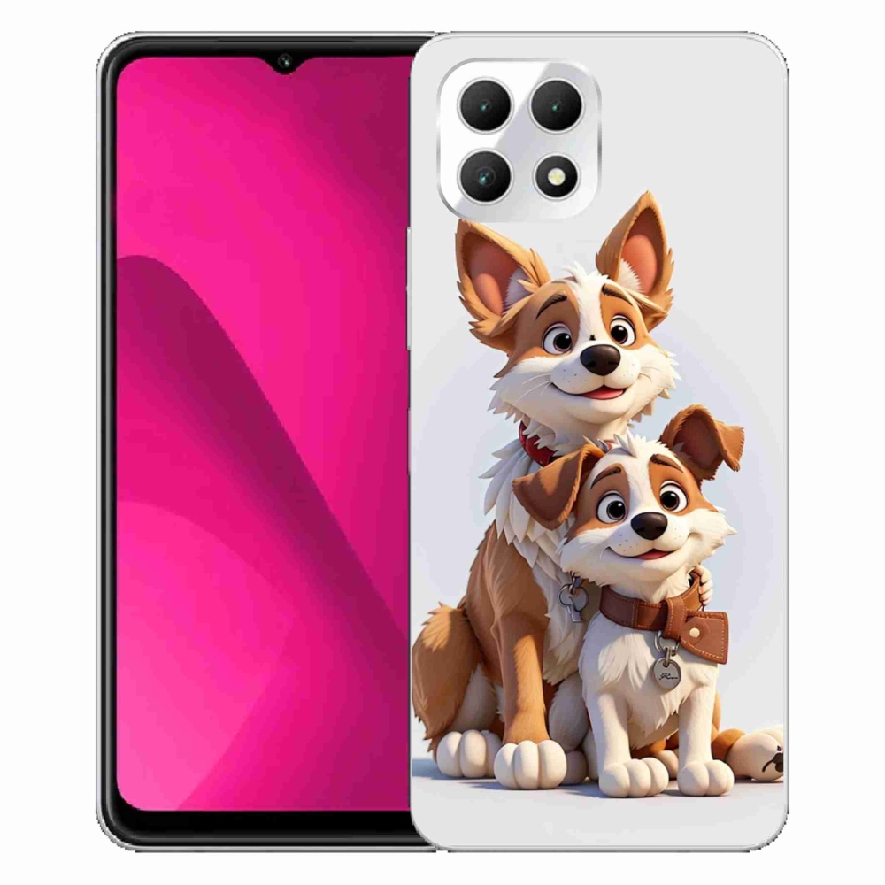 Gélový kryt mmCase na T-Mobile T Phone 2 - kreslenie psy