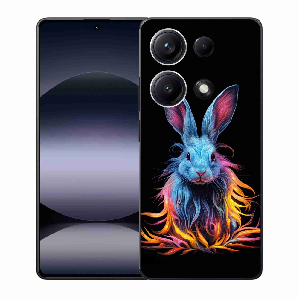 Gélový kryt mmCase na Xiaomi Redmi Note 14S - abstraktný zajac