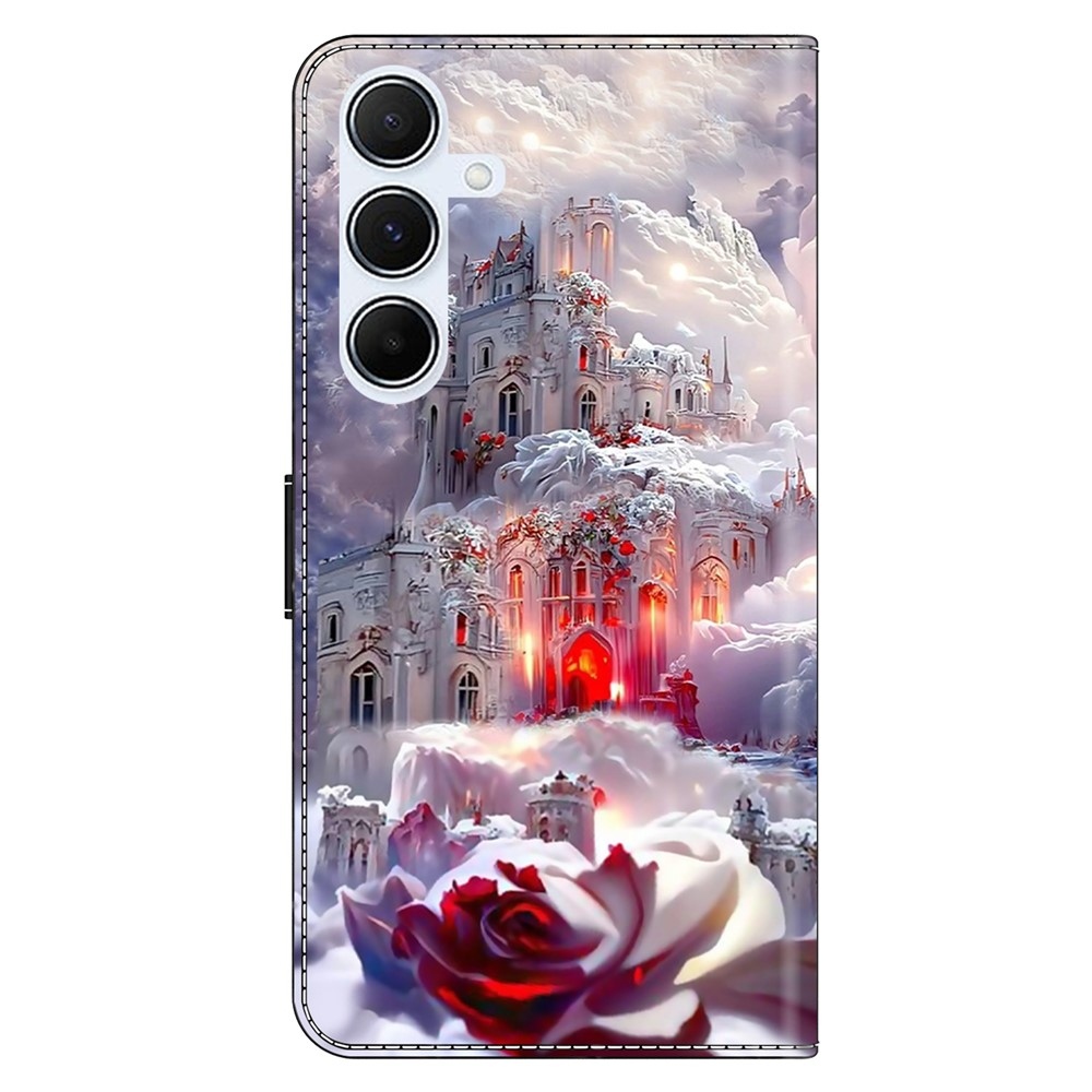 Firmly knižkové púzdro na Samsung Galaxy A17 5G/A26 5G - ruža a zámok