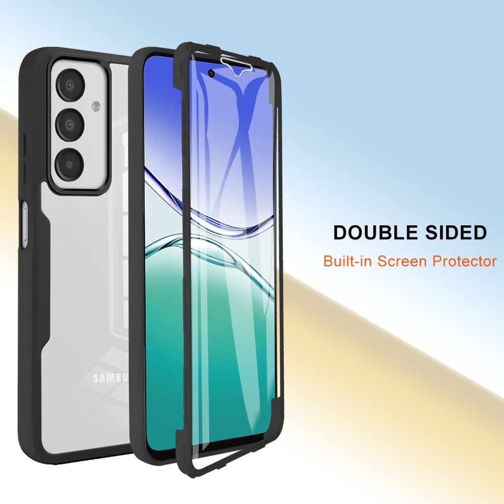 Acryl gélový obal s rámčekom pre ochranou displeja na Samsung Galaxy A16 4G/5G/A17 5G - čierny