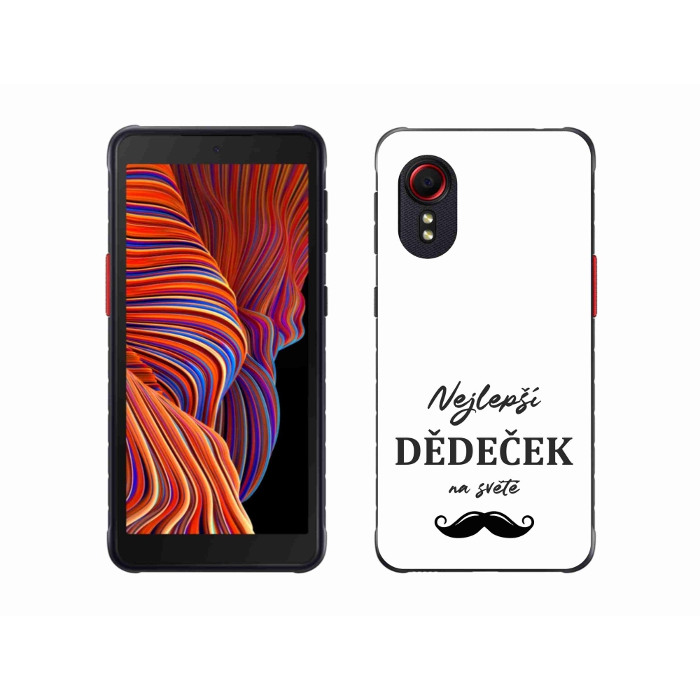 Gélový kryt mmCase na Samsung Galaxy Xcover 5 - najlepší dedko 1 biele pozadie