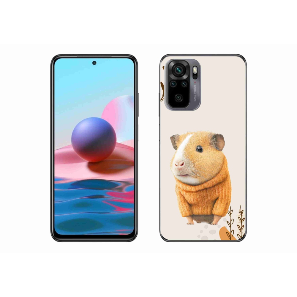 Gélový kryt mmCase na Xiaomi Redmi Note 10S - morča vo svetri