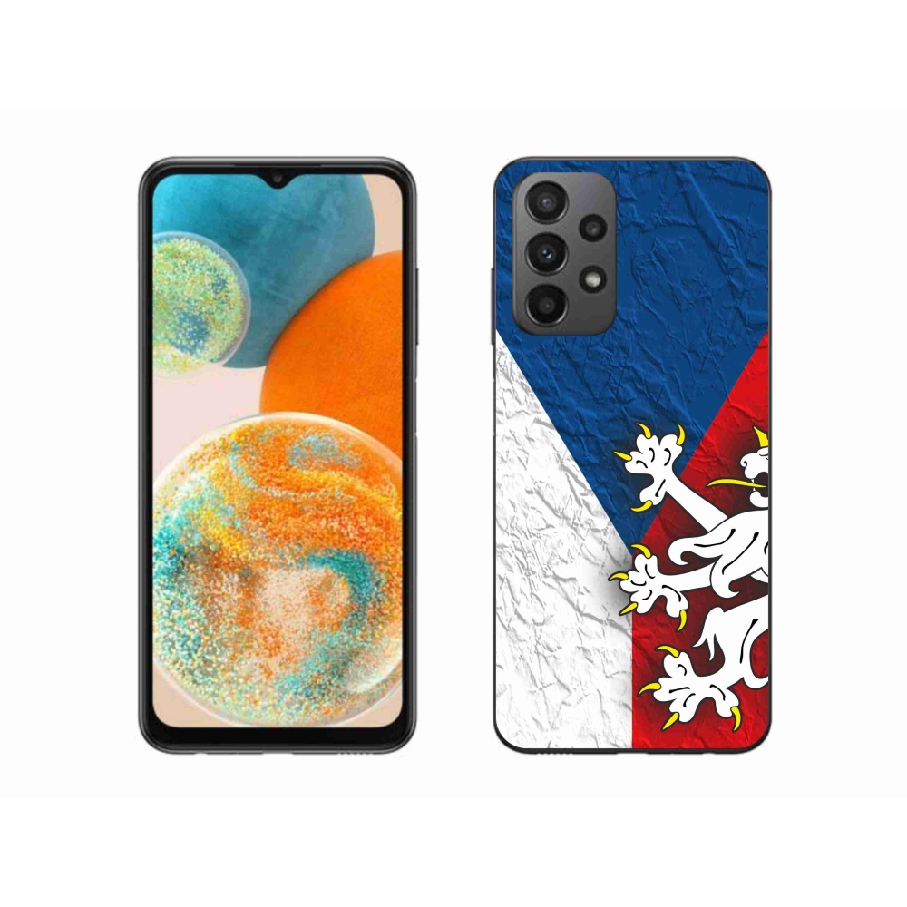 Gélový kryt mmCase na Samsung Galaxy A23 4G/5G - česká vlajka 1