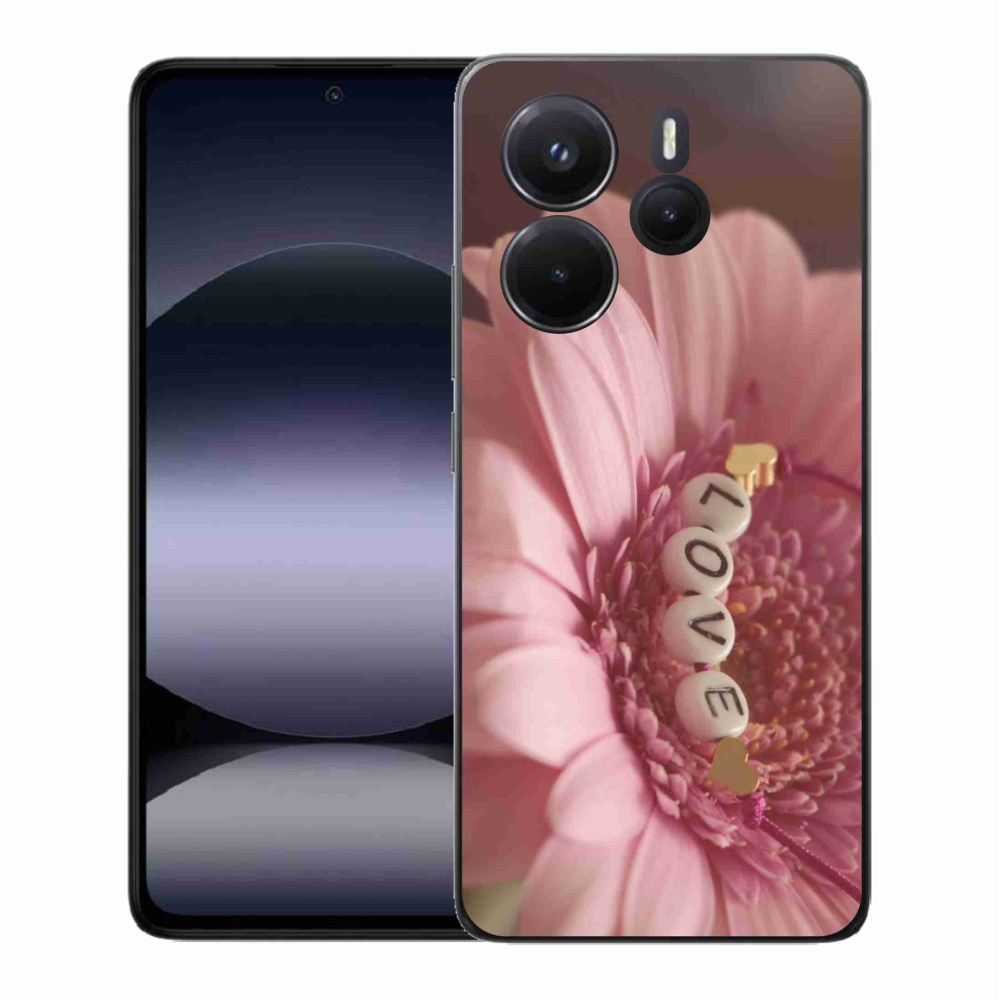 Gélový kryt mmCase na Xiaomi Redmi Note 14 - prívesok love