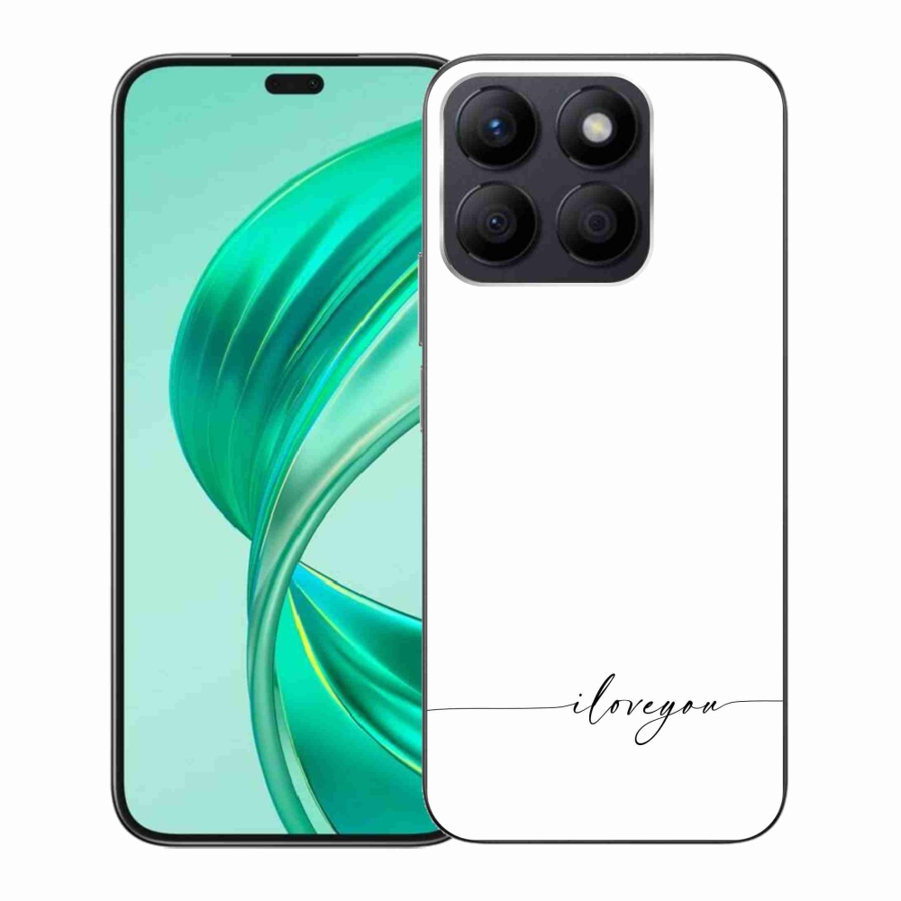Gélový kryt mmCase na Honor X8b - I love you biele pozadie