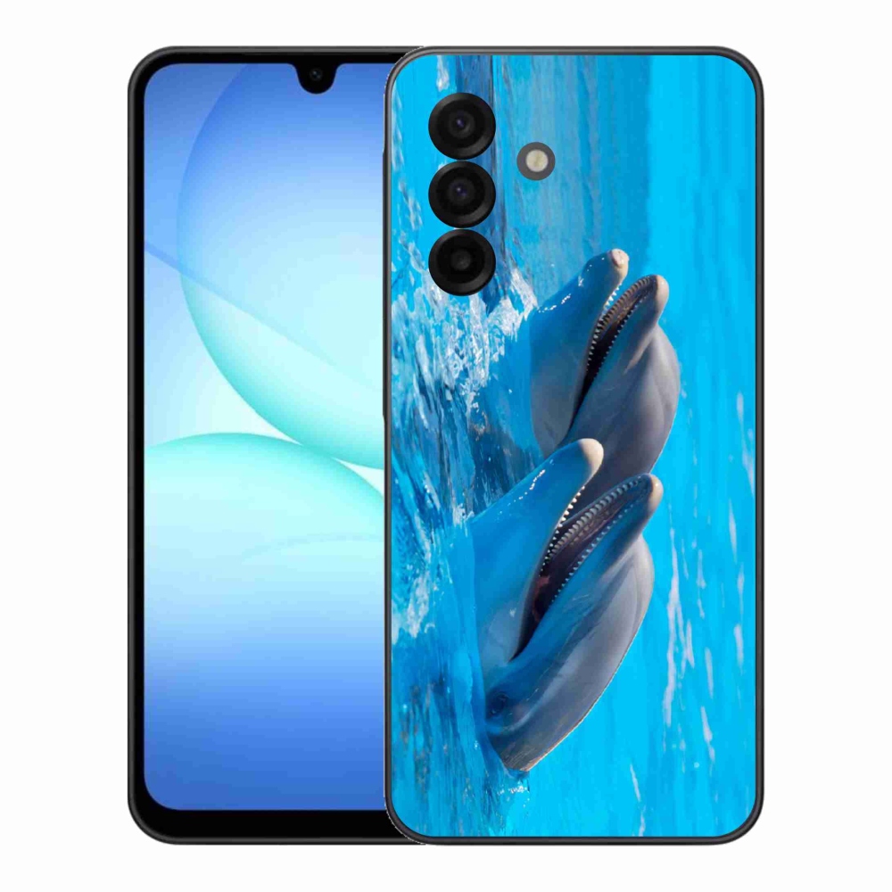 Gélový kryt mmCase na Samsung Galaxy A17 4G/5G - delfíny