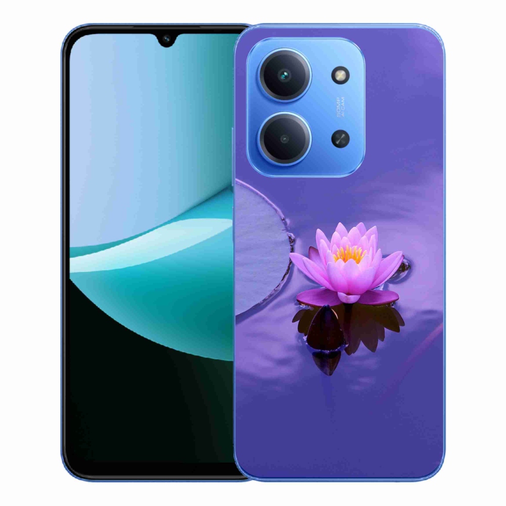 Gélový kryt mmCase na Xiaomi Redmi 15C 4G/5G (173mm) - kvet na hladine