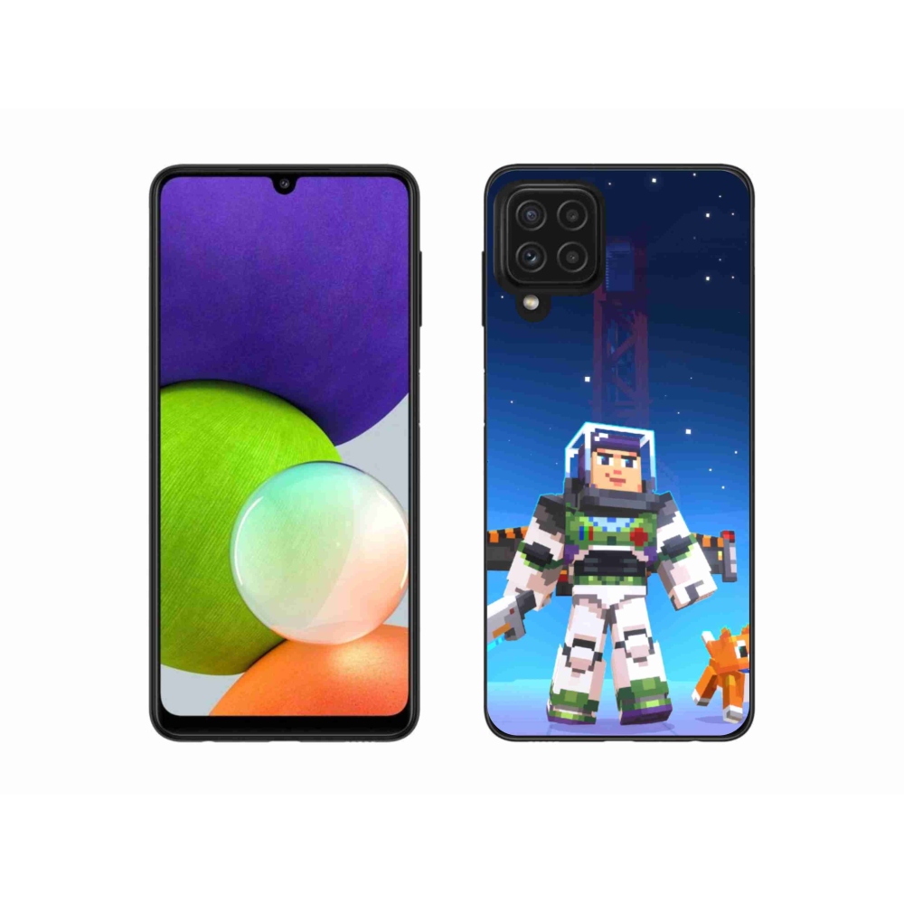 Gélový kryt mmCase na Samsung Galaxy A22 4G - minecraft 2