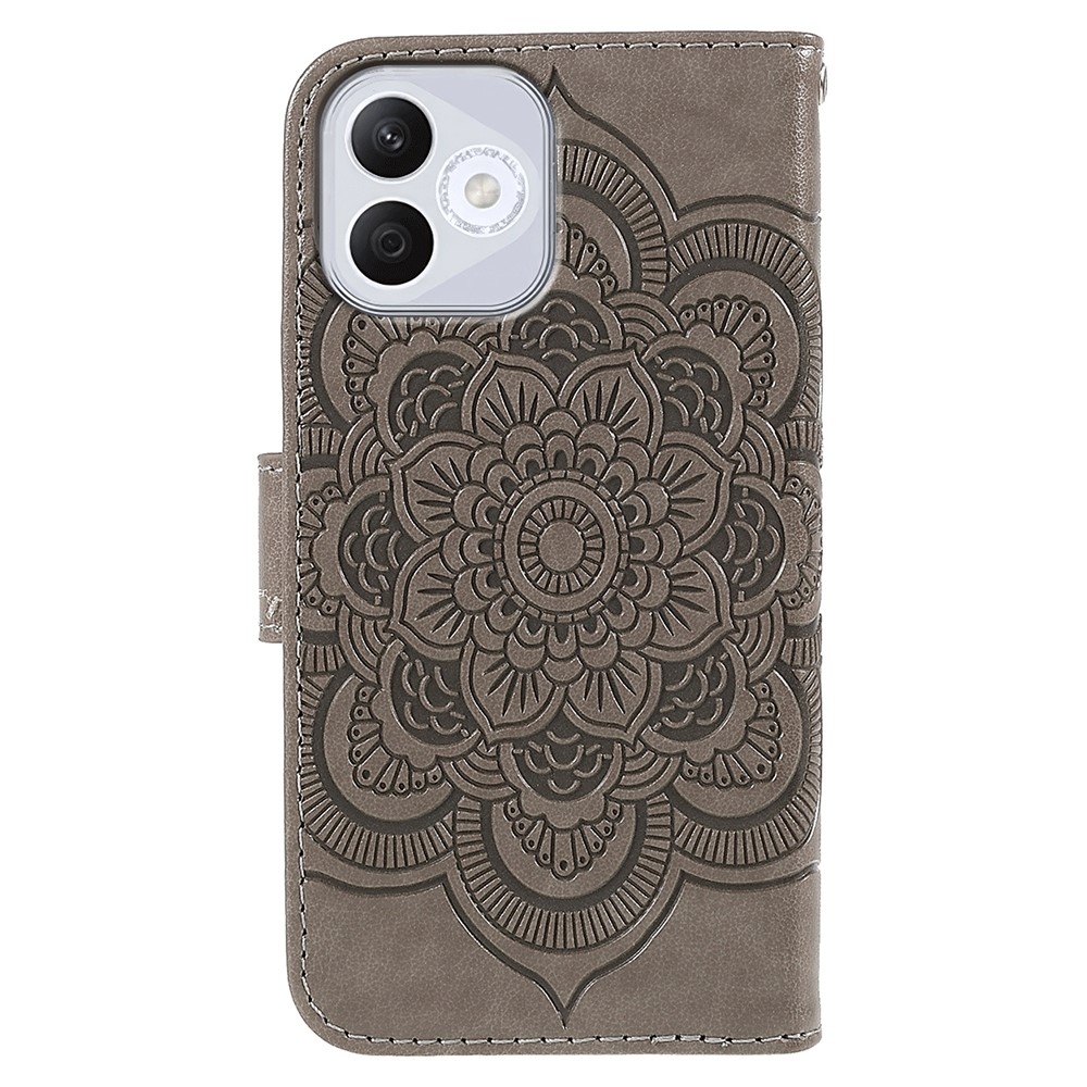 Mandala knižkové puzdro na Honor 400 Lite - šedé
