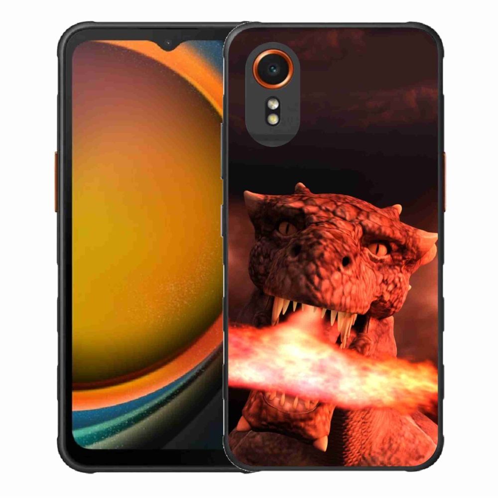 Gélový kryt mmCase na Samsung Galaxy Xcover 7 - drak