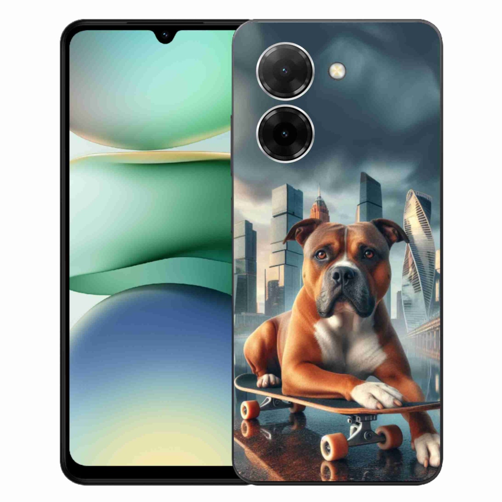 Gélový kryt mmCase na Xiaomi Redmi A5 (171.7x77.8x8.3mm) - pes na skateboarde