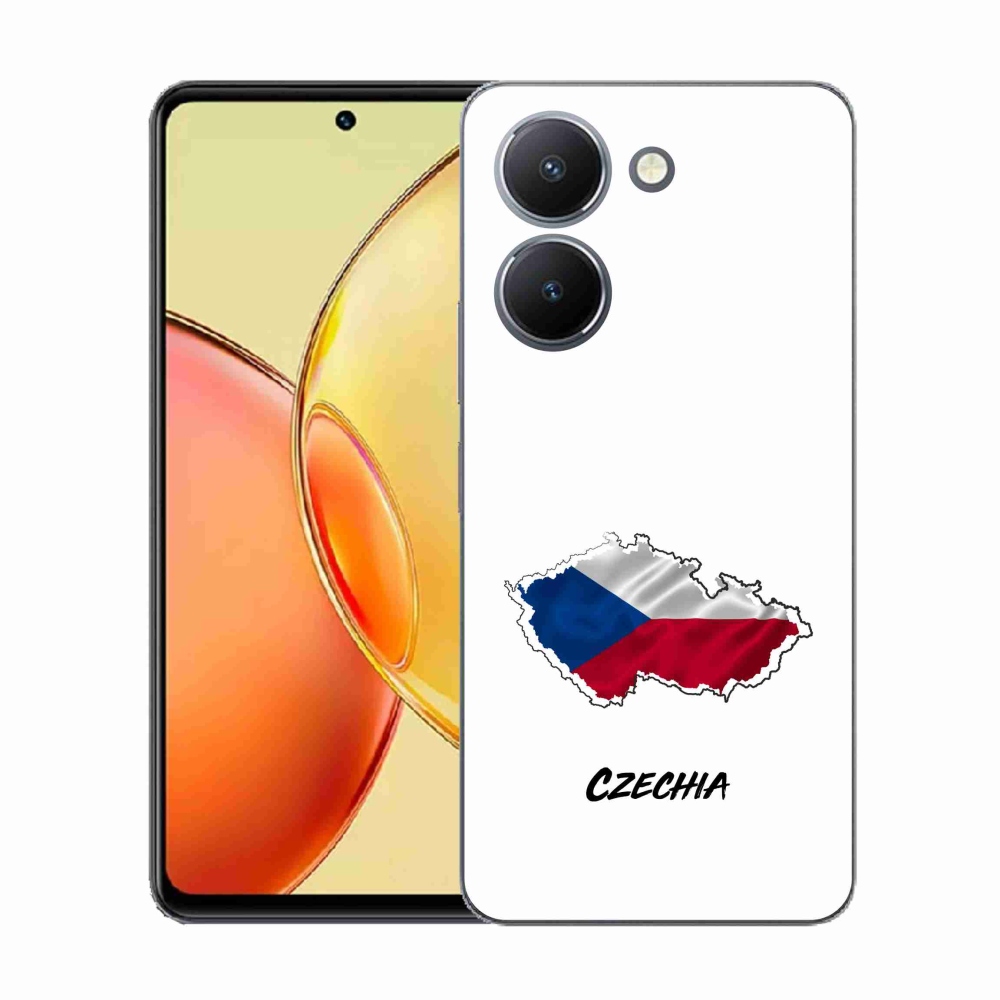 Gélový kryt mmCase na Vivo Y36 - Czechia biele pozadie