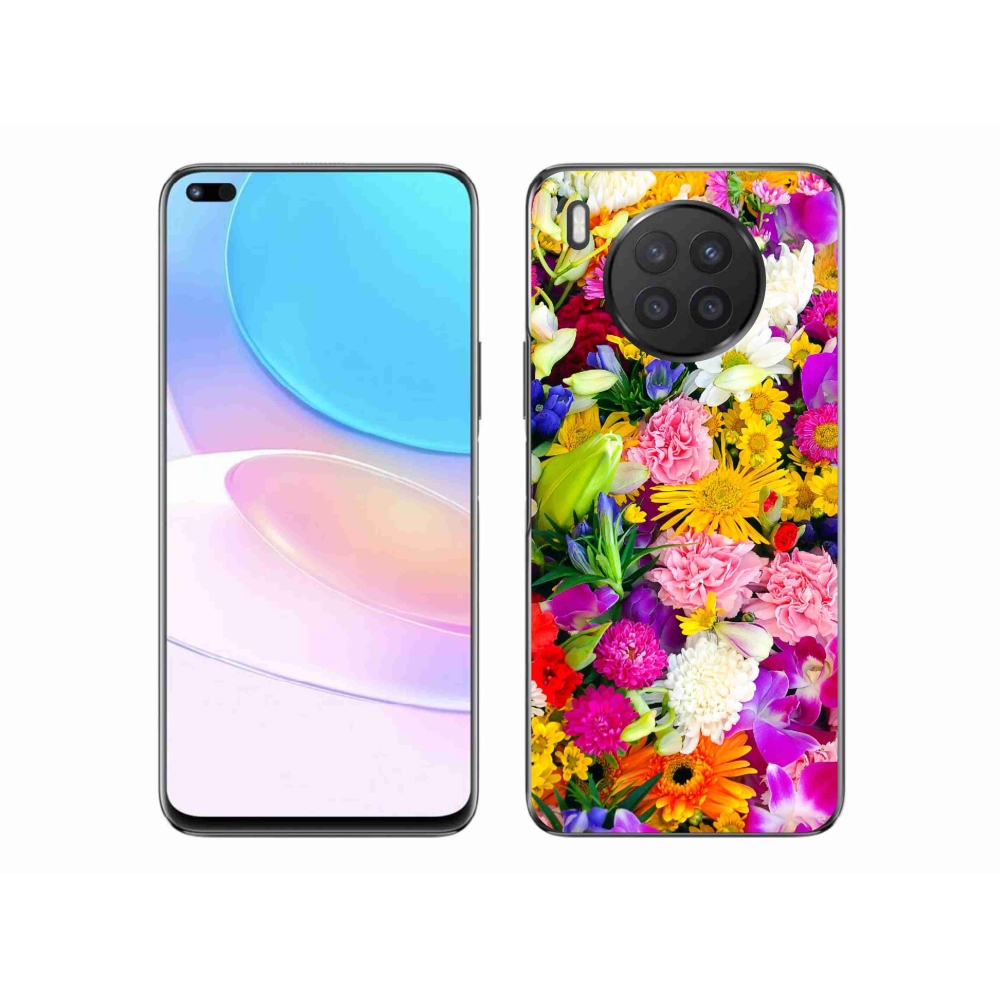 Gelový kryt mmCase na Huawei Nova 8i - květiny 12