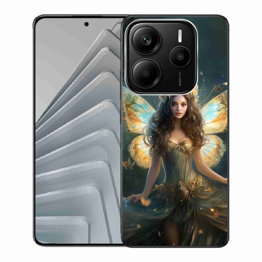 Gélový kryt mmCase na Xiaomi Redmi Note 14 5G - motýlí žena
