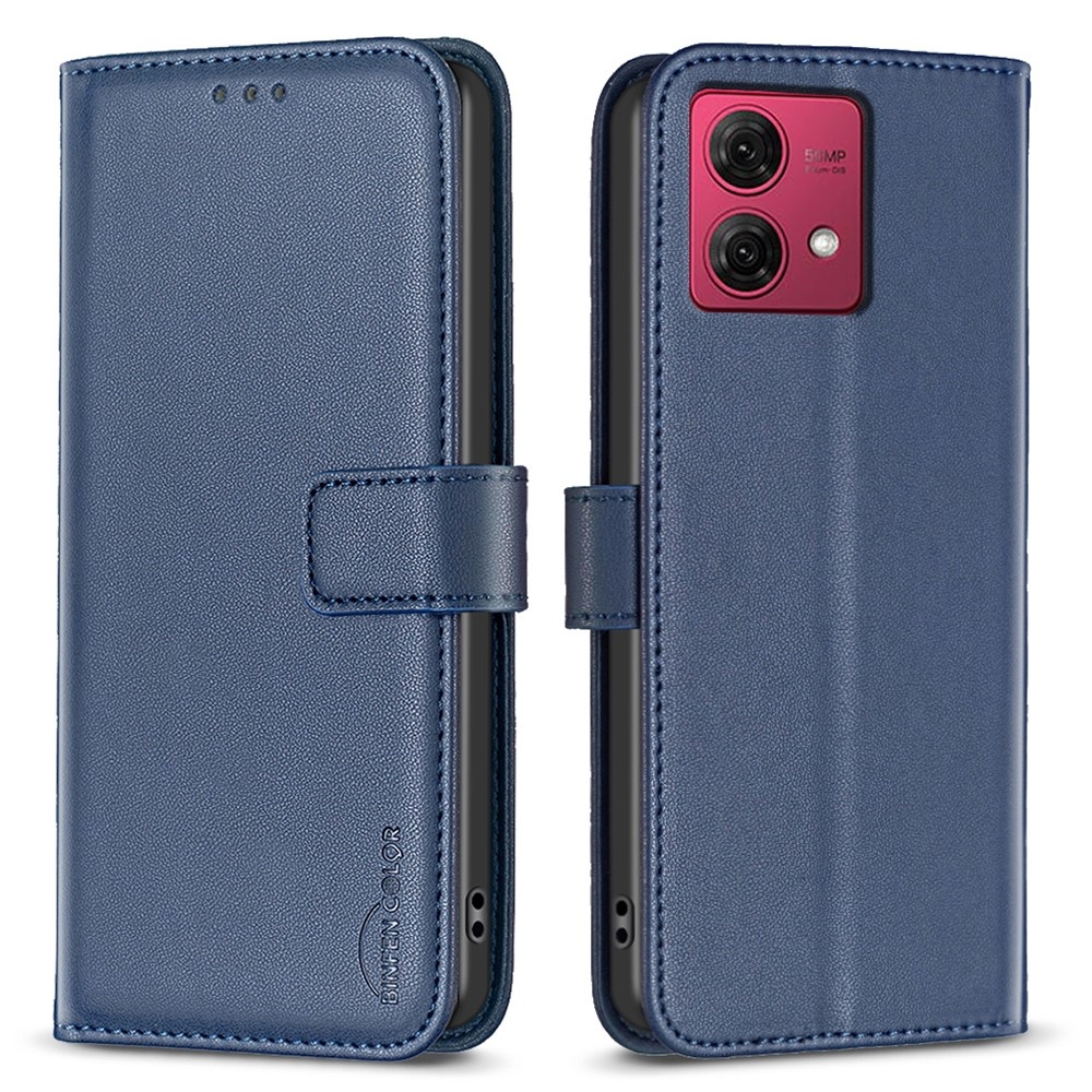 BNF knižkové púzdro na Motorola Moto G84 5G - modré