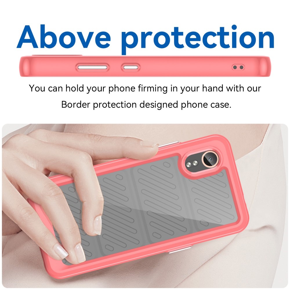 Gélový obal s pevným chrbtom na Samsung Galaxy Xcover 7 - červený