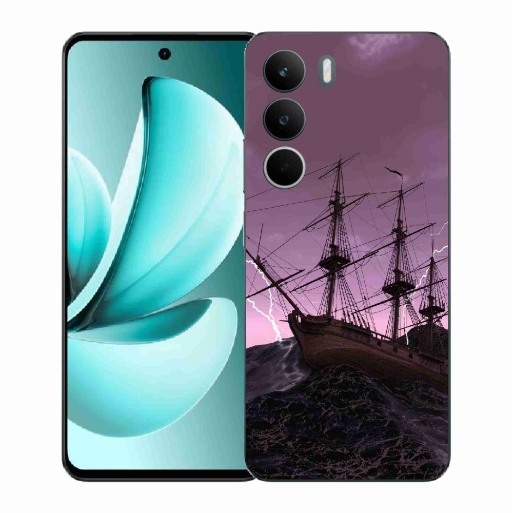 Gélový kryt mmCase na Realme C71 - loď v búrke