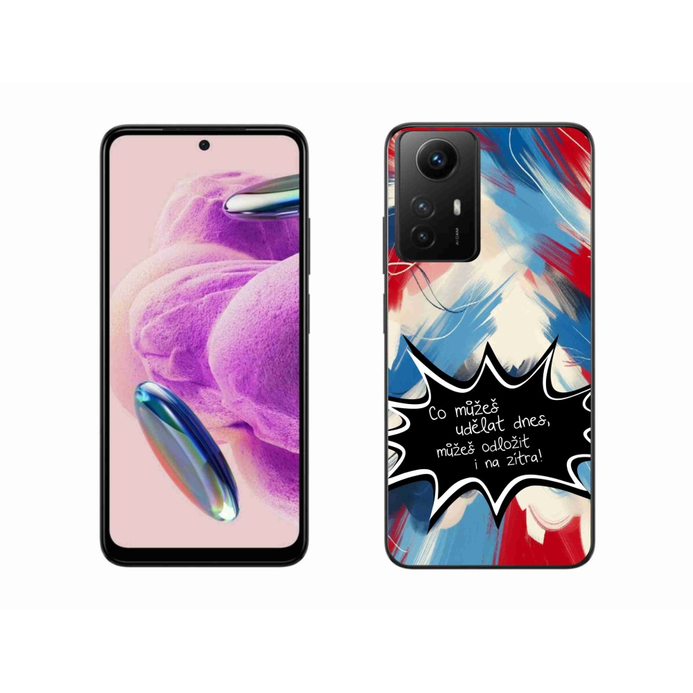 Gélový kryt mmCase na Xiaomi Redmi Note 12S - vtipný text 9 čierne pozadie