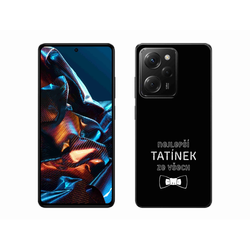 Gélový kryt mmCase na Xiaomi Poco X5 Pro 5G - najlepší otecko 2 čierne pozadie