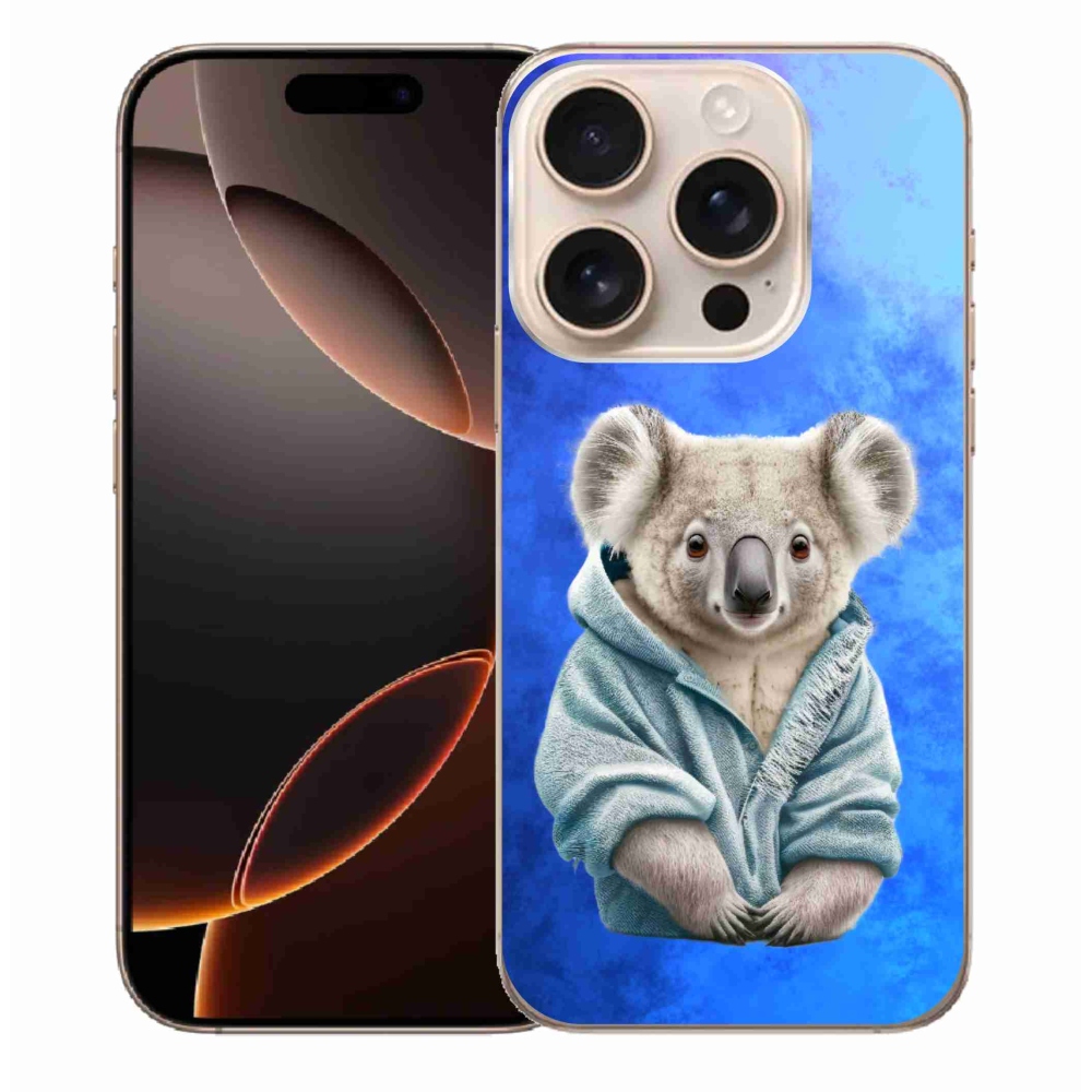 Gélový kryt mmCase na iPhone 16 Pro Max - koala vo svetri