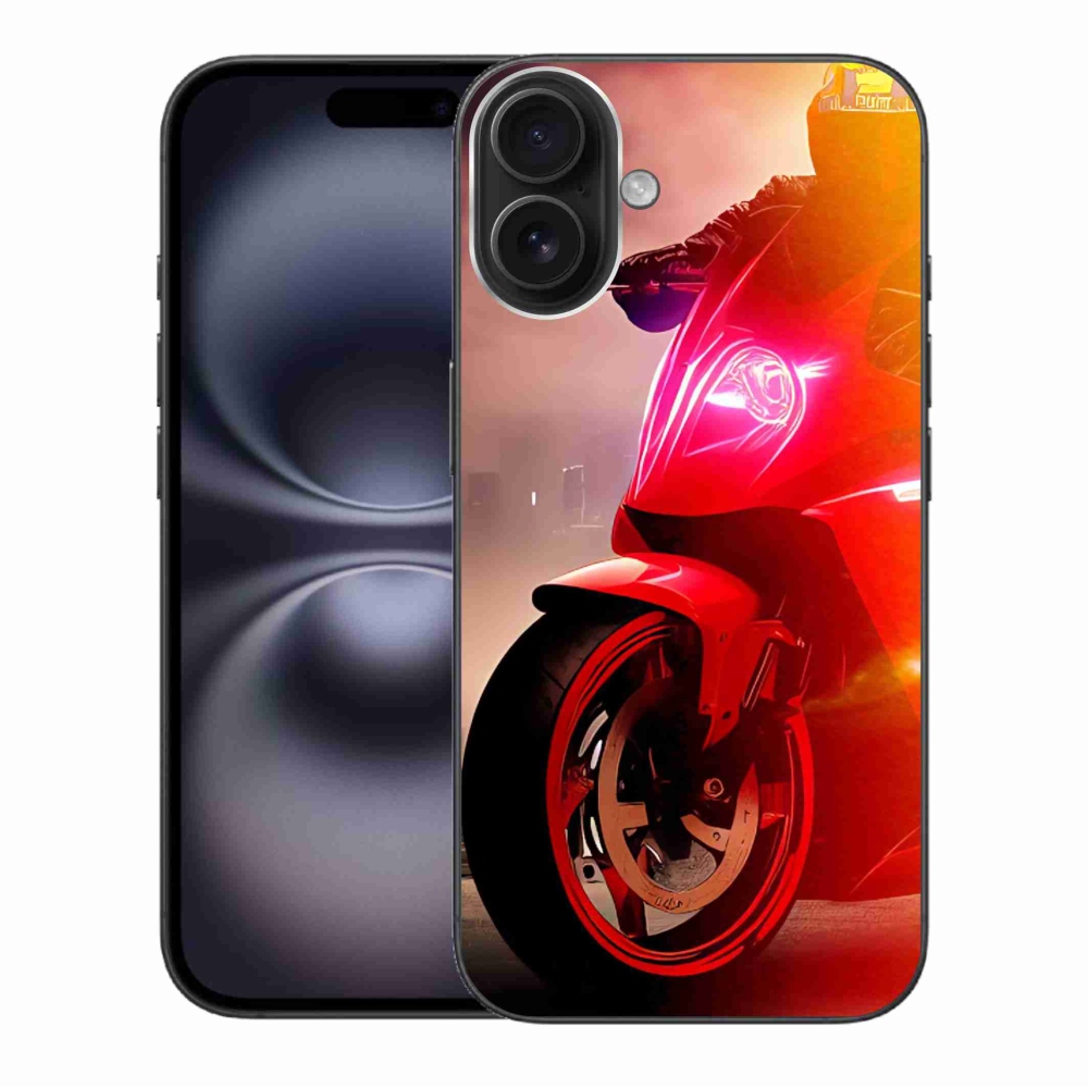 Gélový kryt mmCase na iPhone 16 Plus - motorka